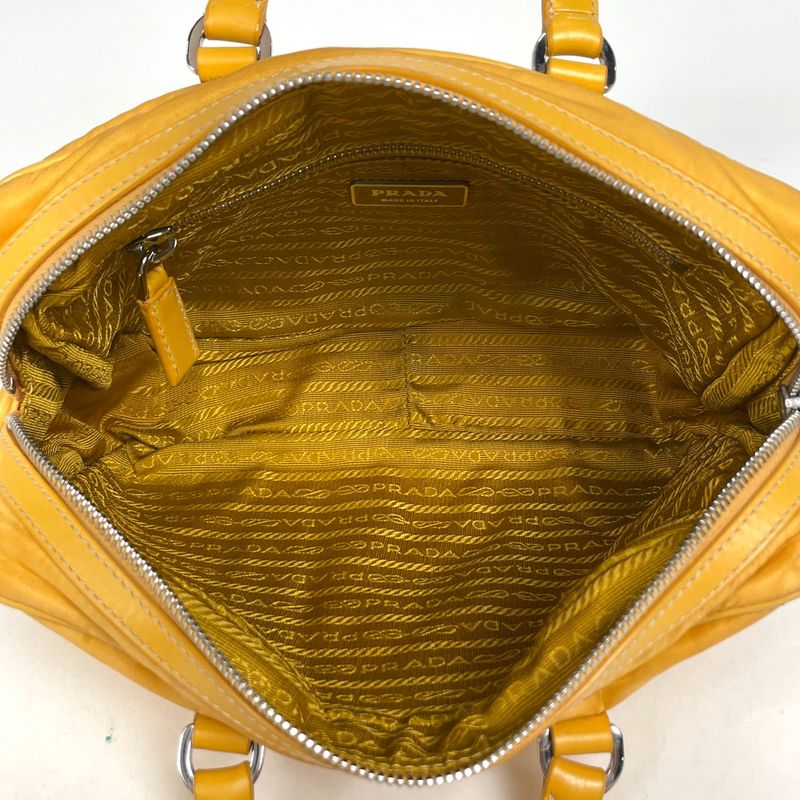 Prada 2-Way Shoulder Bag Nylon Yellow