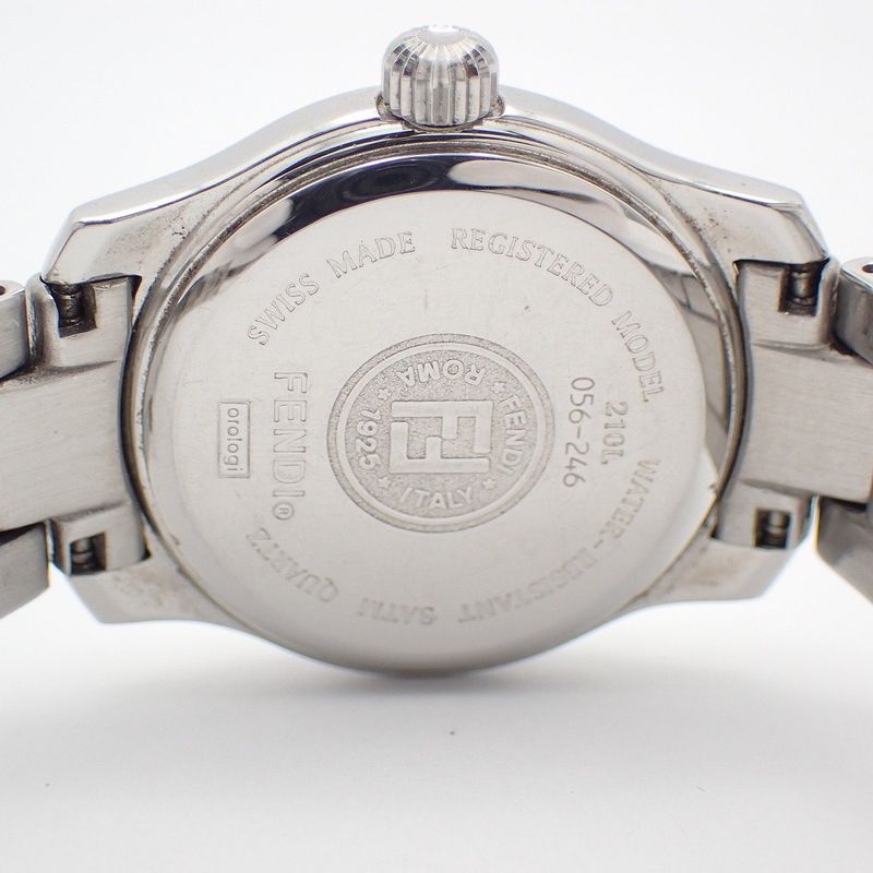 Fendi Quartz Watch Black Dial SS
