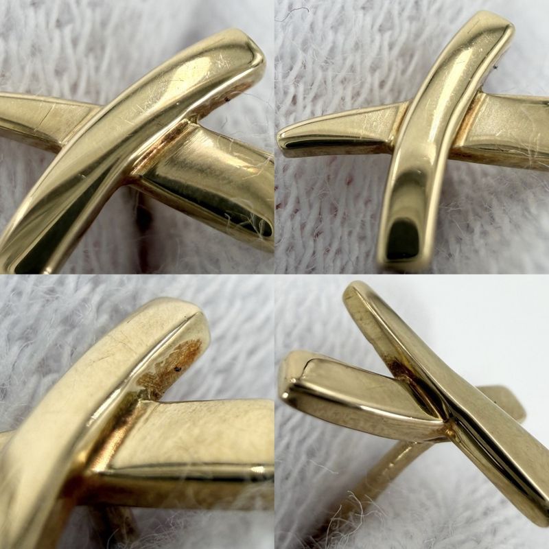 Tiffany & Co Earrings Paloma Picasso Kiss 18k YG 18k Yellow Gold