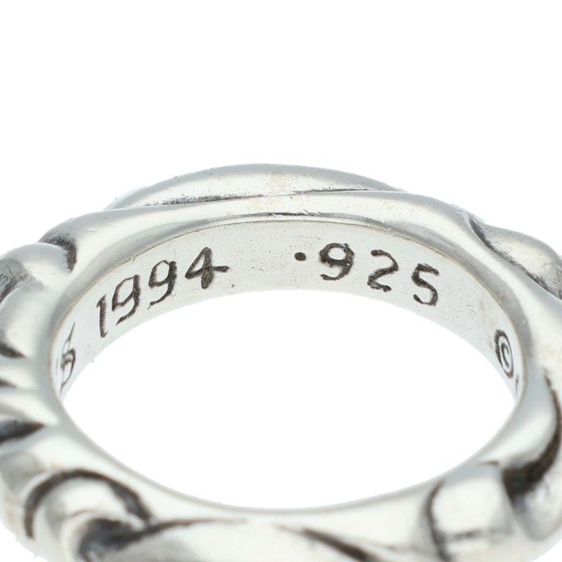 Chrome Hearts Scrl Band Scroll Silver Ring