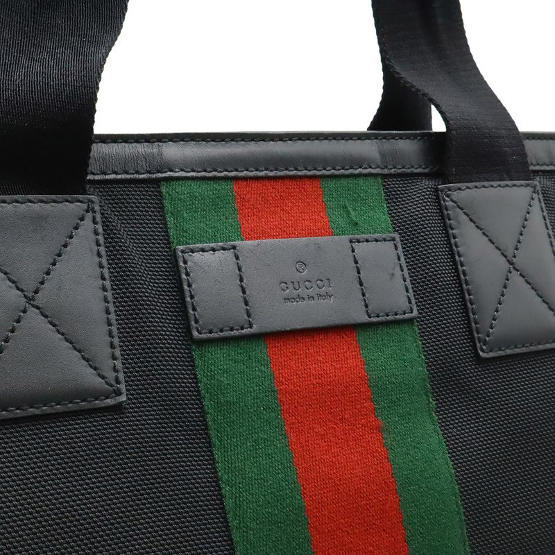 Gucci Web Stripe Sherry Tote