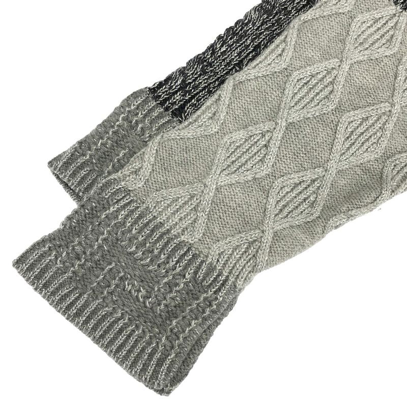 Versace Signature Patchwork Knit Sweater Gray 56