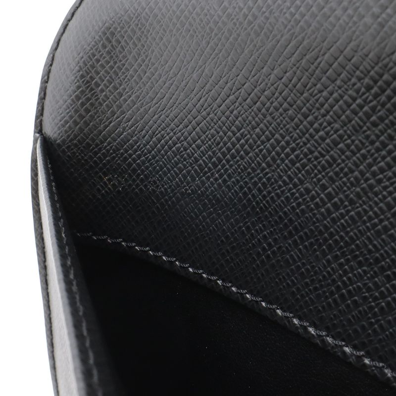 Louis Vuitton Taiga Baikal Clutch Handbag Ardoise Black