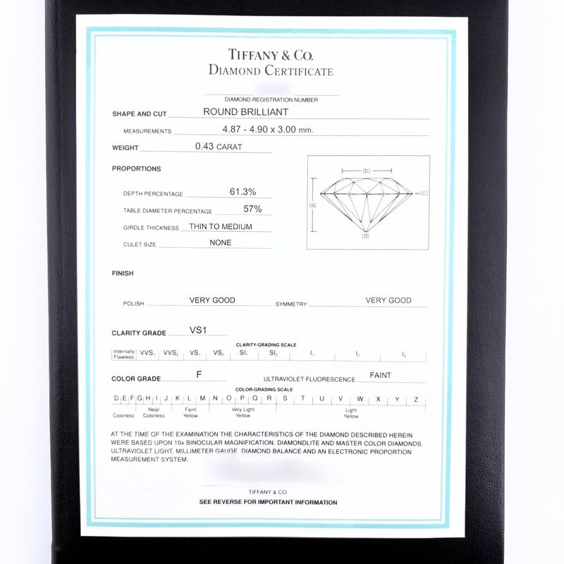Tiffany & Co Dots Ring Platinum Diamond