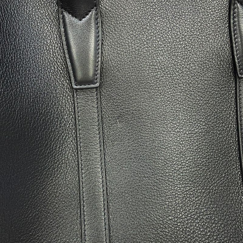 Celine Tote Cabas Marake Sapurkaf Leather Black 2-Way