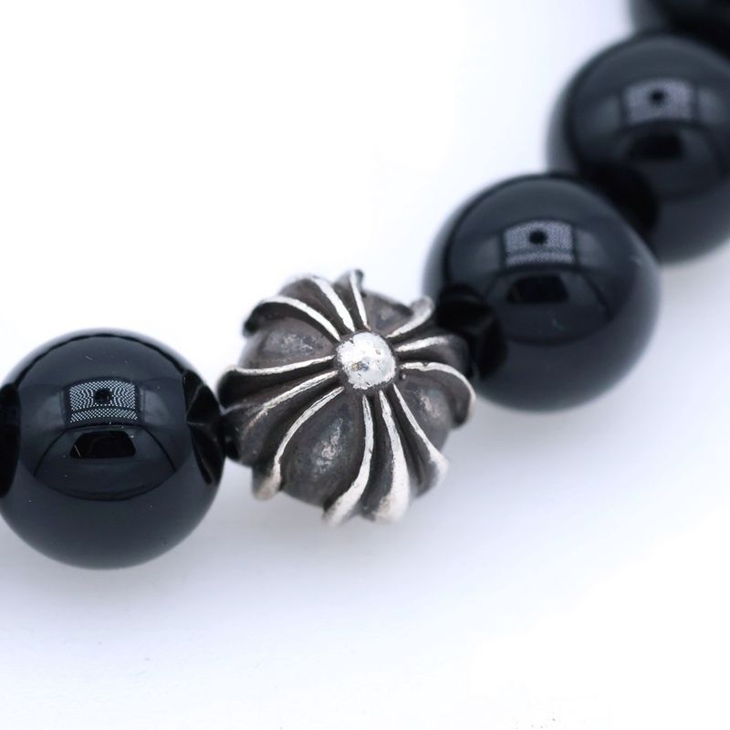 Chrome Hearts Bead Bracelet Black