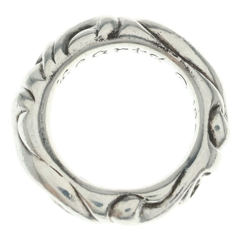 Chrome Hearts Scrl Band Scroll Ring Silver
