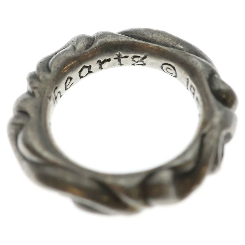 Chrome Hearts Scrl Band Scroll Ring Silver