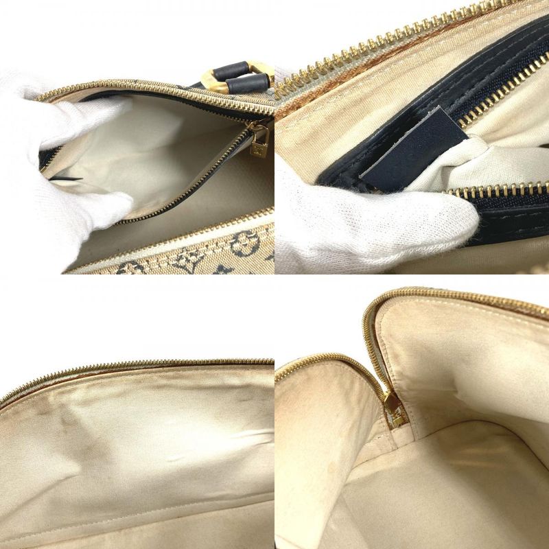 Louis Vuitton Handbag Alma Long Monogram Mini Canvas Navy