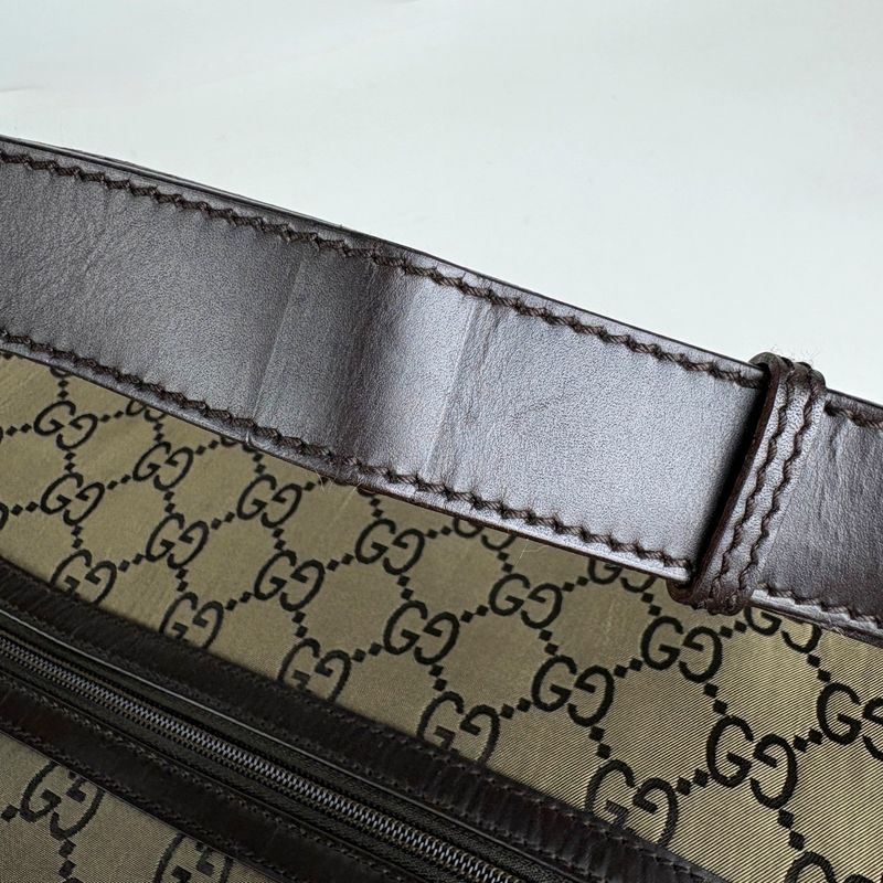 Gucci GG Pattern Shoulder Bag Sports Canvas Brown