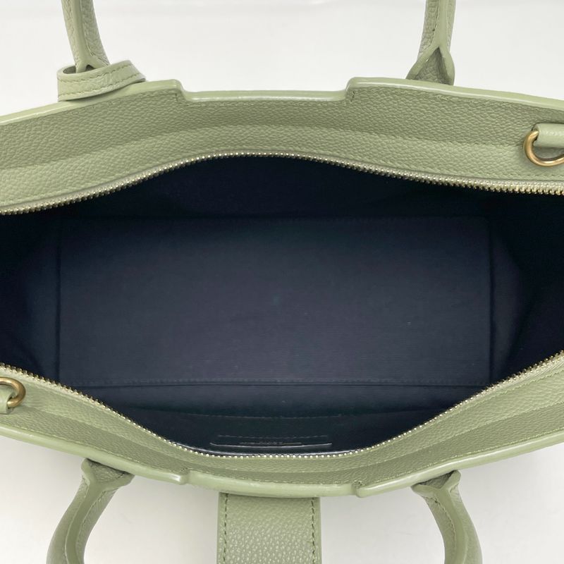 Saint Laurent Paris Downtown Baby 2-Way Shoulder Bag Leather Green