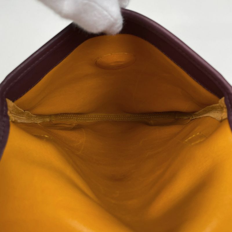 Loewe Anagram Shoulder Bag Crossbody Suede Yellow