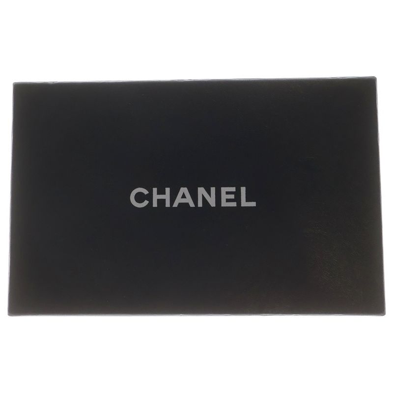 Chanel Deauville Bifold Wallet Navy Cotton Handbag