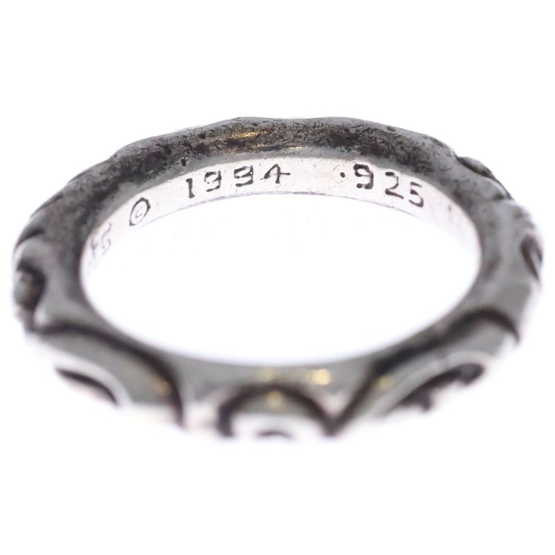 Chrome Hearts Scrl Band Scroll Silver Ring