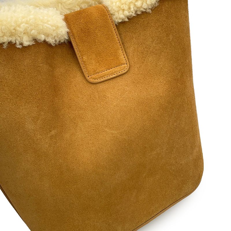 Celine Handbag Louis e Suede Shearling 2-Way