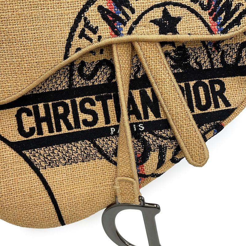 Dior Shoulder Bag Union Motif Jute