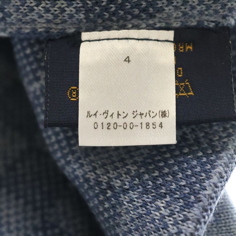 Louis Vuitton Bonnet Petit Knit Hat Beanie Damier Wool Blue