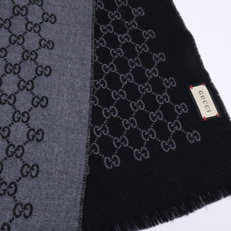 Gucci GG Pattern Double Jacquard Scarf