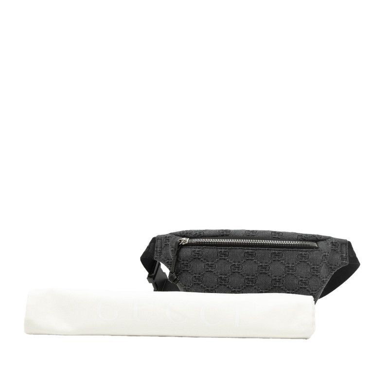 Gucci GG Denim Children's Belt Bag Gray Black