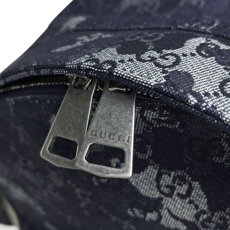 Gucci GG Denim Large Backpack Navy
