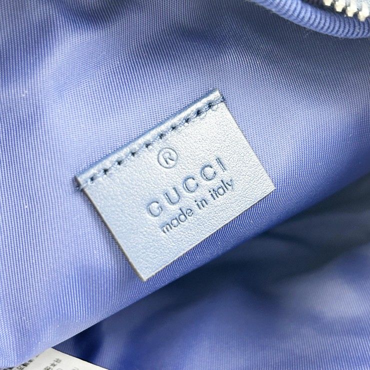 Gucci Waist Bag Children's Blue Canvas Star Gglogo