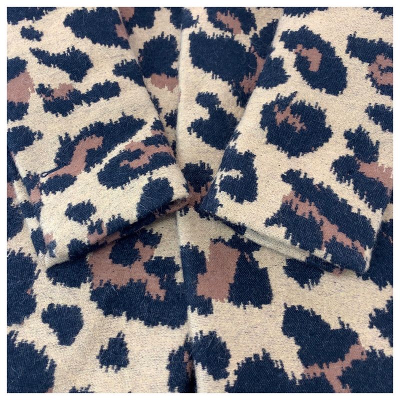 Bottega Veneta Leopard 38 Brown Coat Long Chesterfield