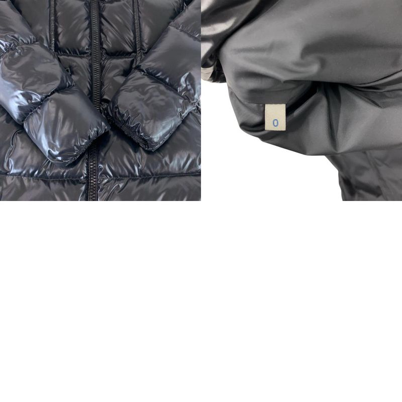 Moncler Jasminum 0 Black Nylon Giubbotto Down Jacket Coat