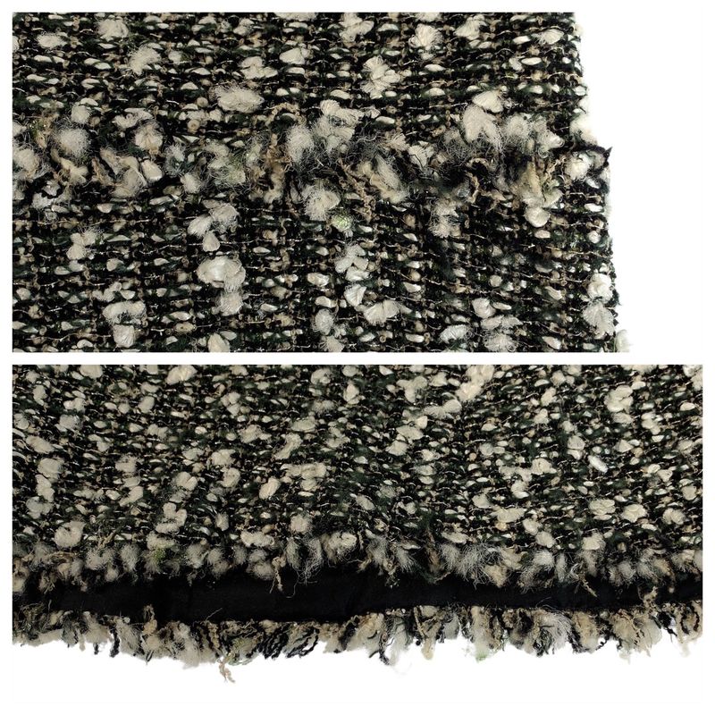 Chanel Tweed CC Logo 36 Multicolor Rayon Polyamide Silk Skirt