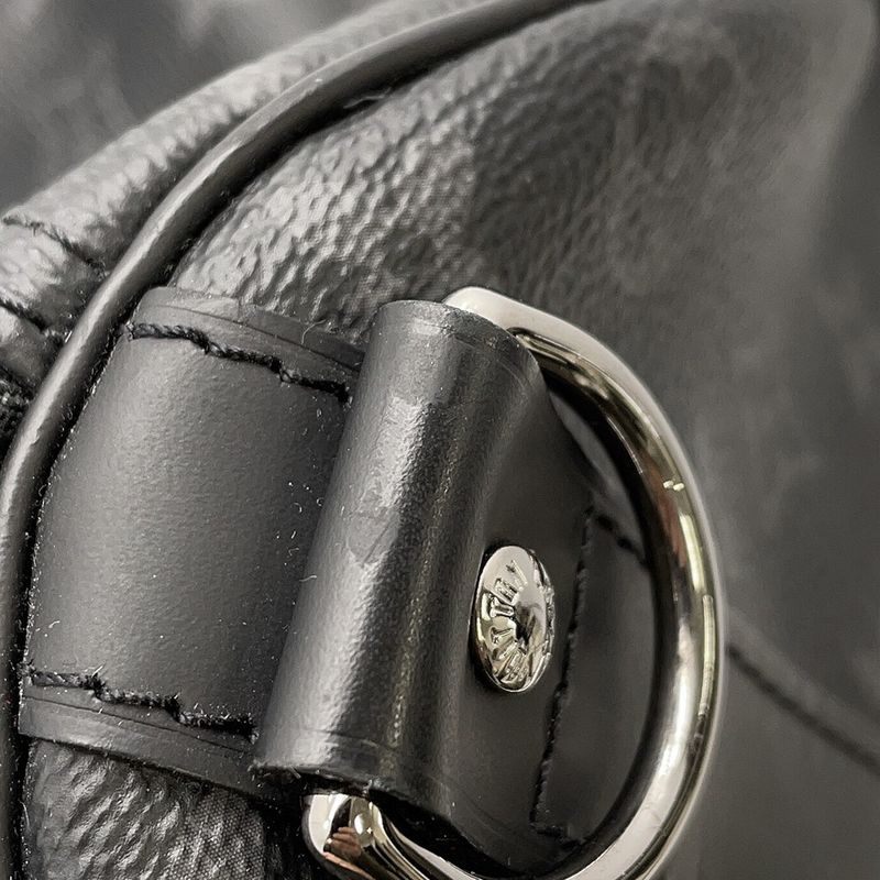 Louis Vuitton Boston Bag Monogram Eclipse Split Keepall Bandouliere 50 2-Way