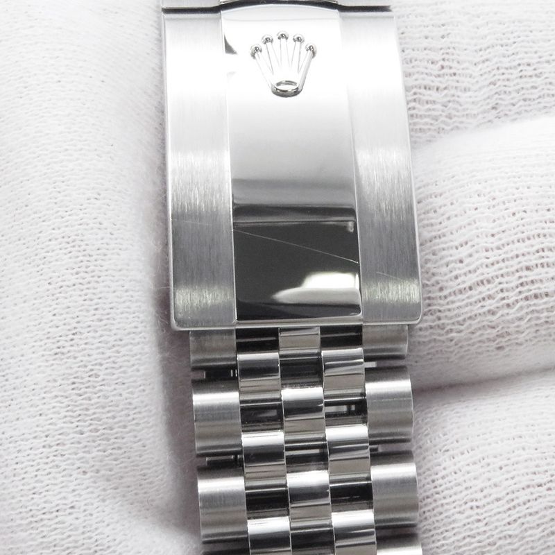 Rolex Datejust 36 SS 18k White Gold Watch Silver Dial VI IX Diamond