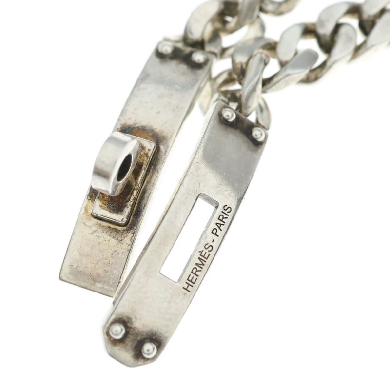 Hermes Kelly Gourmet TPM Bracelet Silver