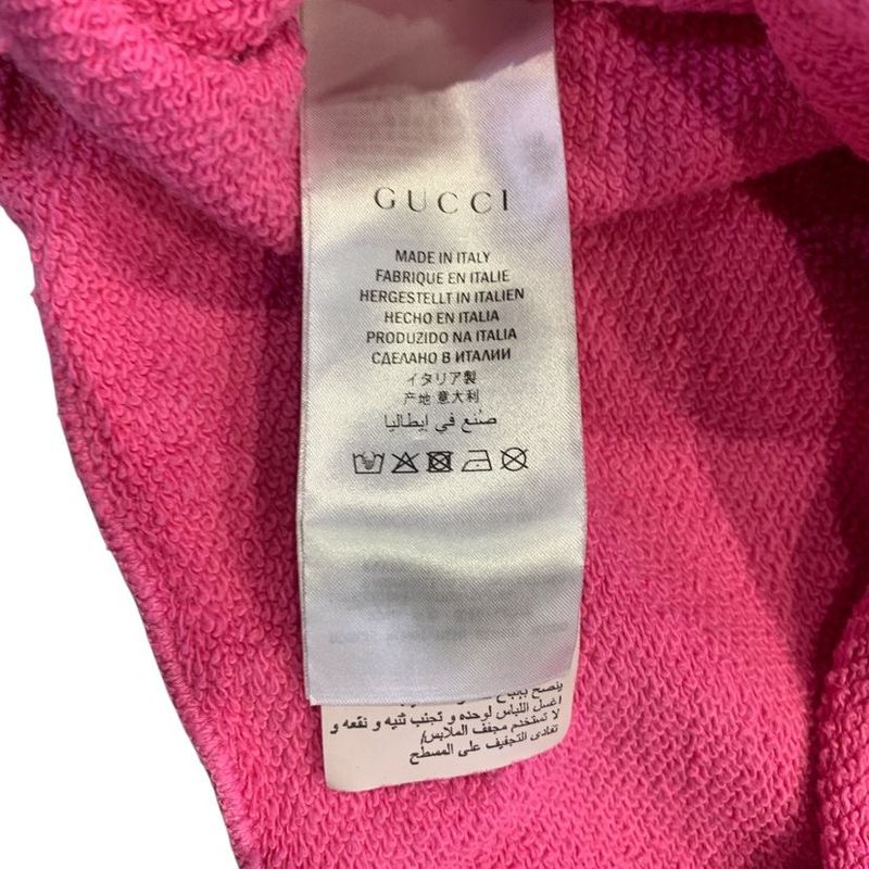 Gucci Trainer Sweatshirt Maison de L'amour Back Logo Swarovski Decorative Print