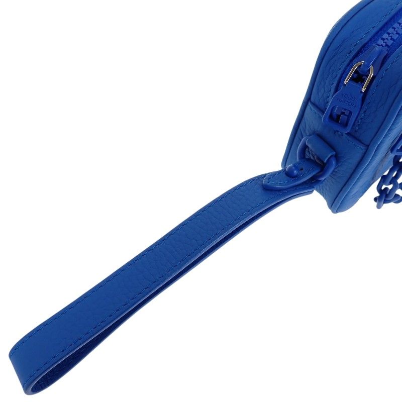 Louis Vuitton Pochette Volga Clutch Taurillon Leather Blue
