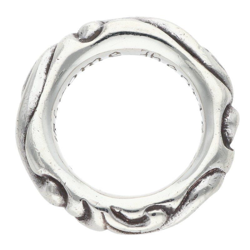 Chrome Hearts Scrl Band Scroll Silver Ring