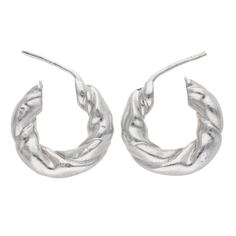 Loewe Napa Twist Silver Earrings