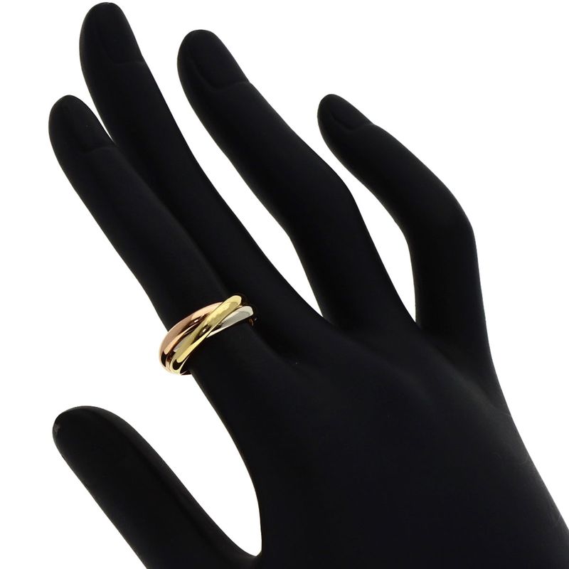 Cartier Trinity SM 48 Ring 18k Yellow Gold 18k Pink White