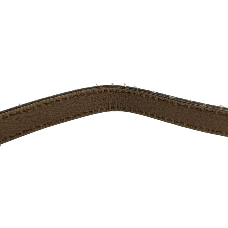 Gucci Shoulder Bag Ophidia GG Small Beige Ebony Dark Brown Leather