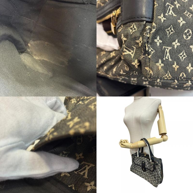 Louis Vuitton Tote Sac Marie Kate Monogram Mini Canvas Mini Boston Bag Navy