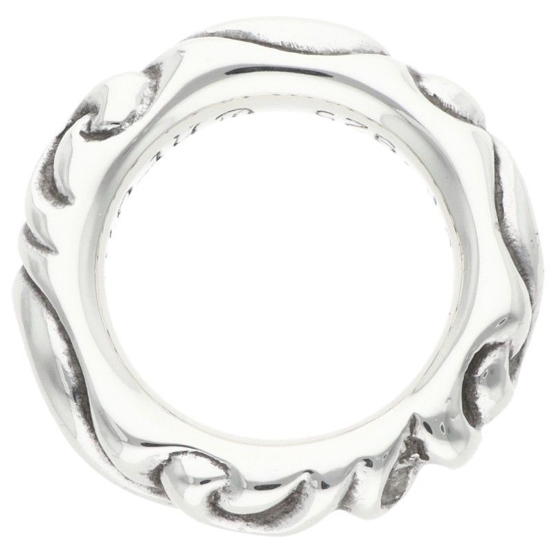 Chrome Hearts Scrl Band Scroll Silver Ring