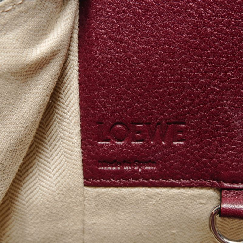 Loewe Handbag Hammock Leather Bordeaux