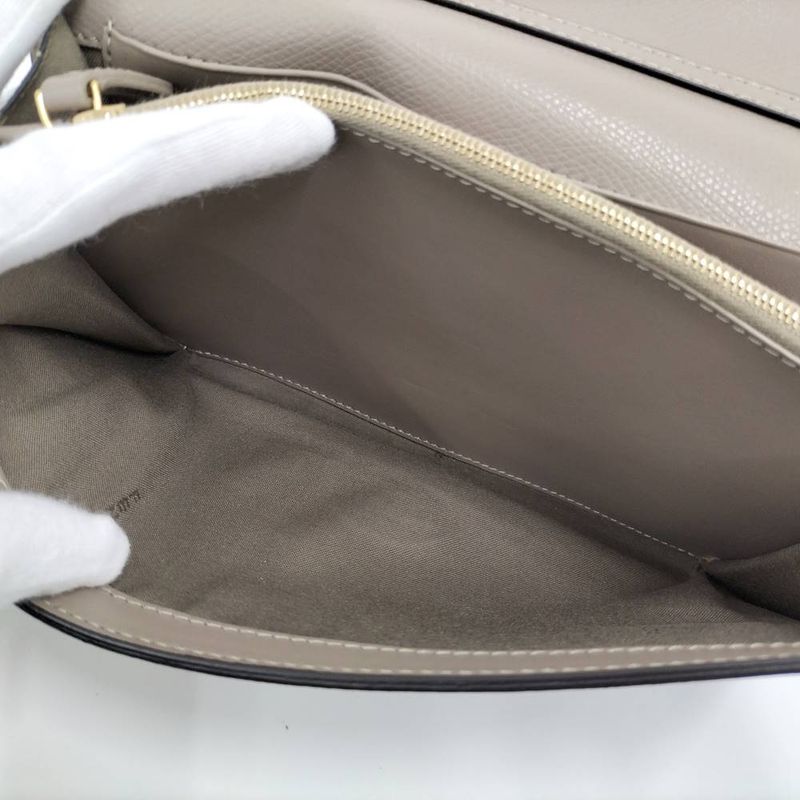 Fendi Chain Wallet F's Leather Grey