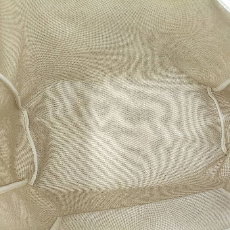 Hermes Herbag Cabas GM Leather Canvas Natural Handbag
