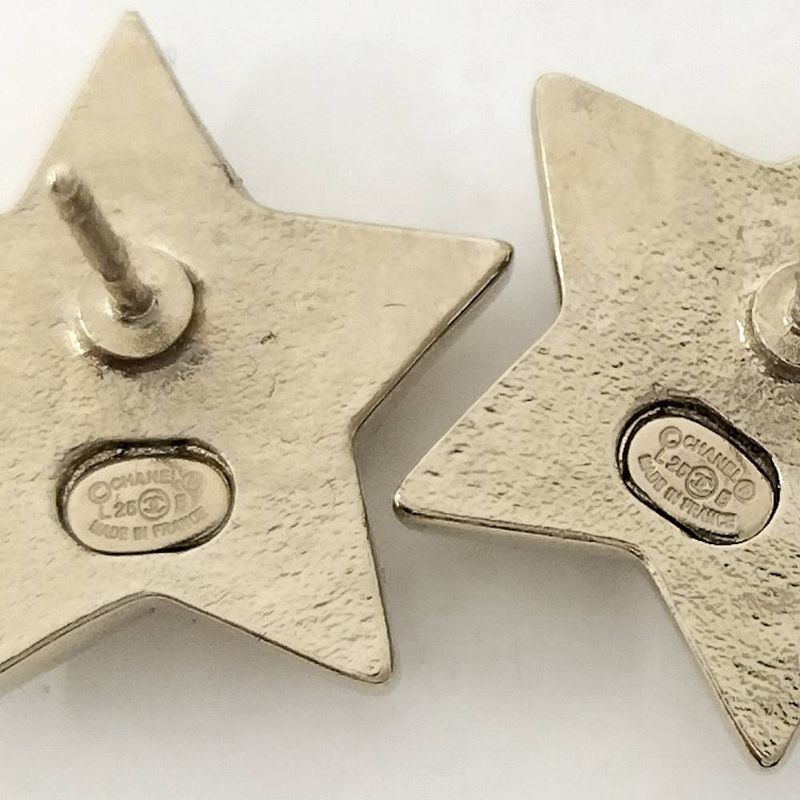 Chanel Earrings Star Gold