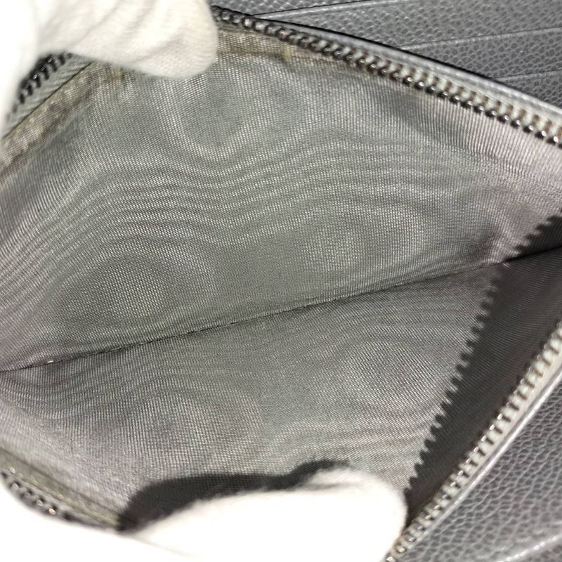 Prada Zip Around Wallet Leather Black