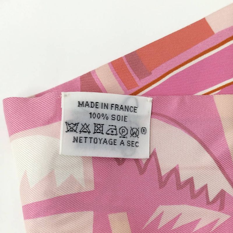 Hermes Twilly Scarf Silk Pink Multicolor