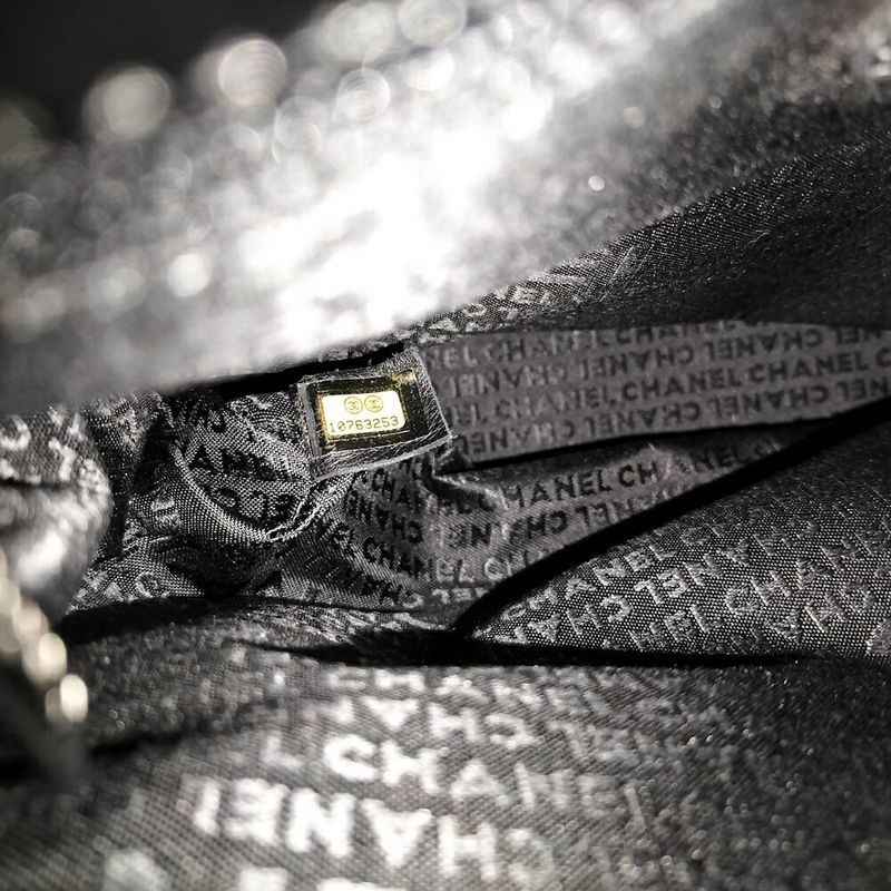 Chanel Executive Tote Handbag 2.55 Lambskin Black