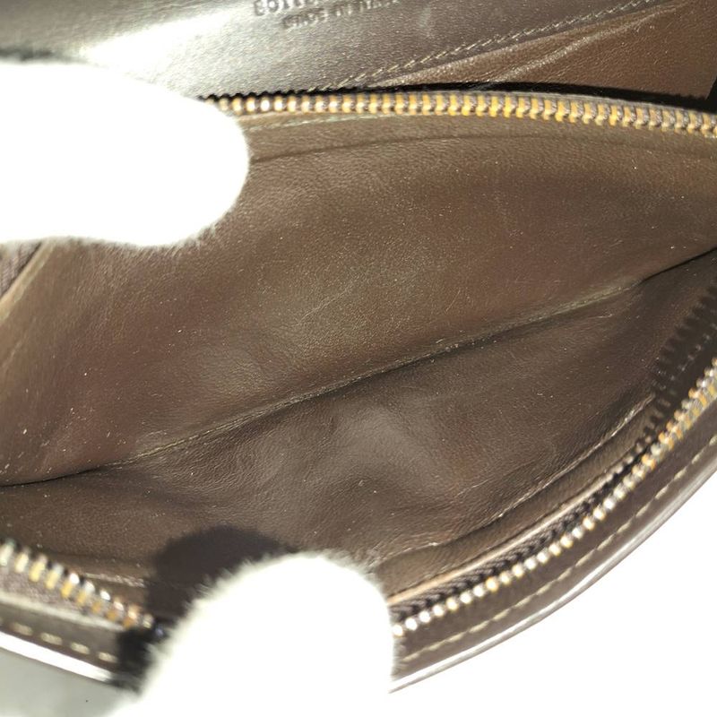 Bottega Veneta Bifold Wallet Intrecciato Leather Dark Brown