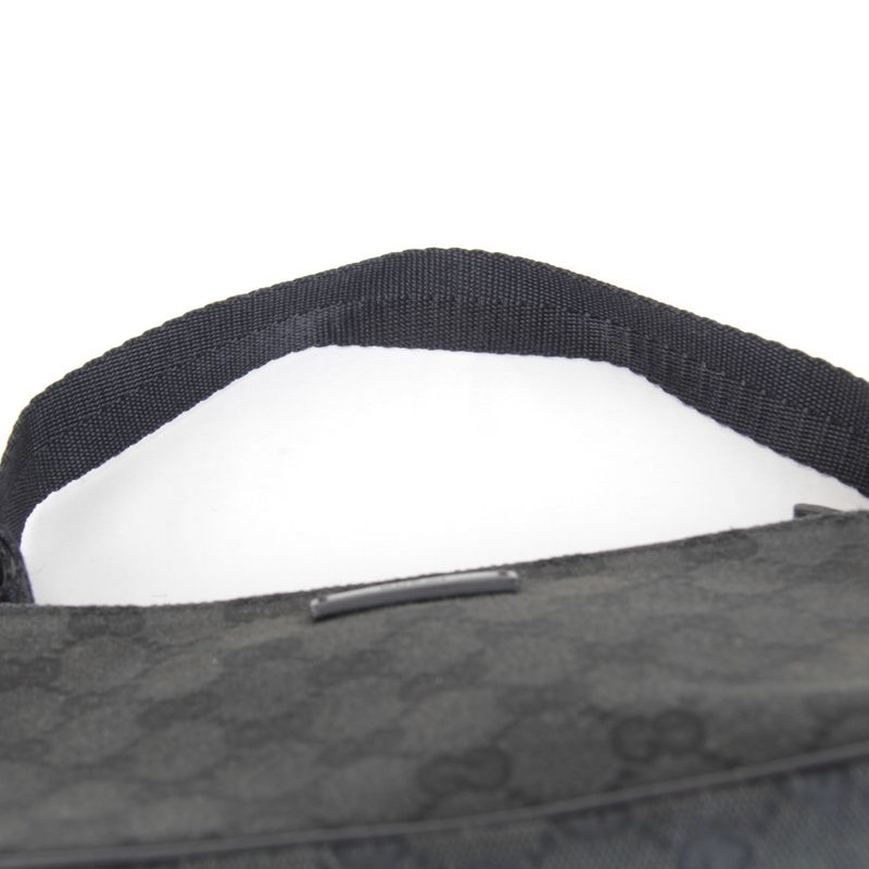 Gucci Pouch Mini Handbag GG Canvas Black High Simple