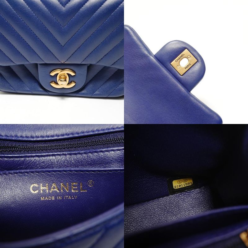 Chanel Shoulder Bag Chez Blanc Lambskin