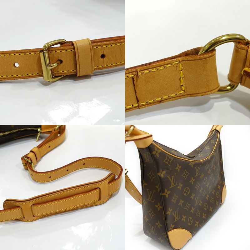 Louis Vuitton Boulogne Shoulder Bag Monogram Canvas Gold